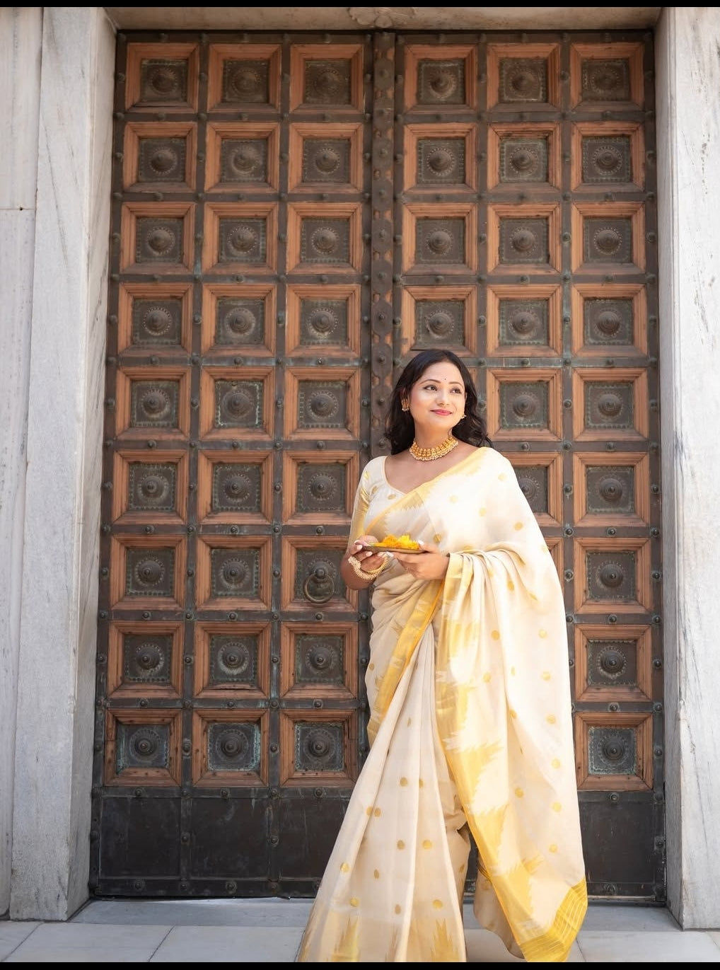 Kavyam Handloom Replica tissue Saree